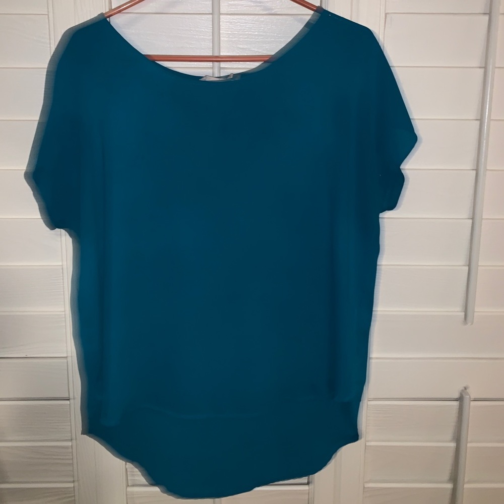 Teal Lush short sleeve Shirt